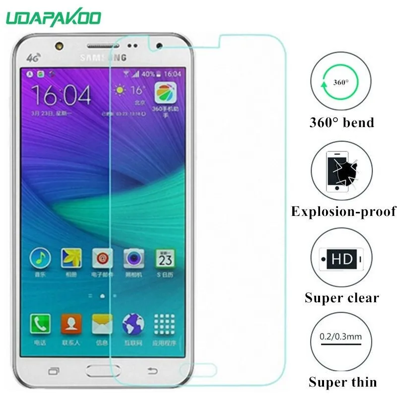 udapakoo clear Tempered (soft glass) film for Samsung Galaxy J7 2016 J700 J700F Nano Explosion-proof glass Screen Protector | Мобильные