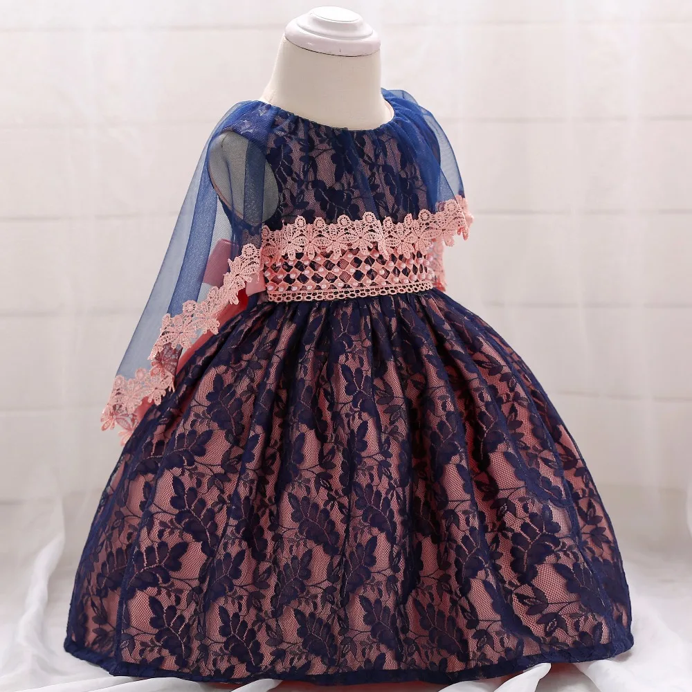 Princess Girl Infant Party Dress + Shawl Christening Gown Sleeveless