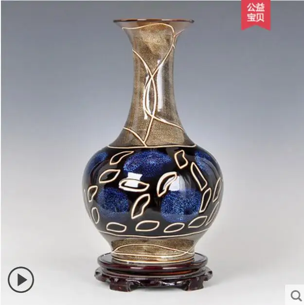 Simple Creative Living Room Arrangement Flower Vase European Decoration Vase Home Decoration Jingdezhen Ceramics