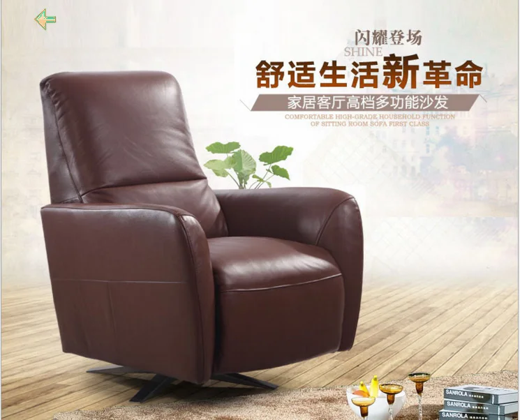 Beli Ruang Tamu Kursi Putar kursi cadeira poltrona kulit asli sillas fauteuil silla sillon kursi goyang kursi cadeiras