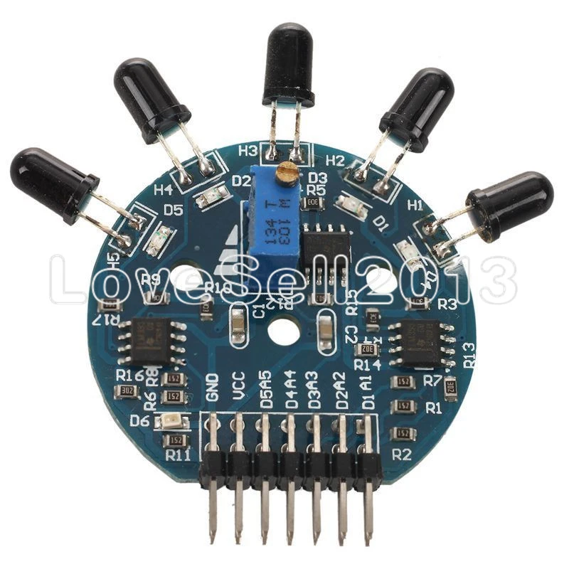 2PCS 5 Way Flame capteur numérique sortie analogique extincteur Robot Arduino