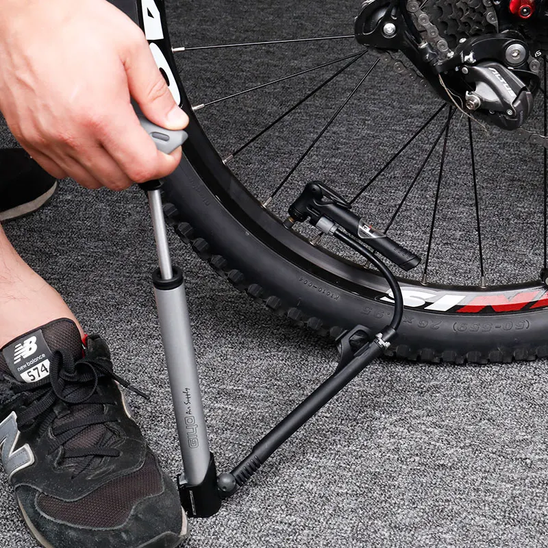 GIYO Велосипедные насосы Велоспорт 140PSI MTB дорожный складной велосипед мяч