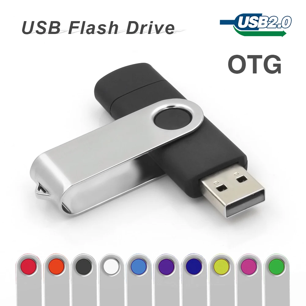 

Smart Phone USB Flash Drive 32GB 64GB rotatable andorid pen drive 4GB 8GB 16GB OTG pendrive external storage usb memory stick