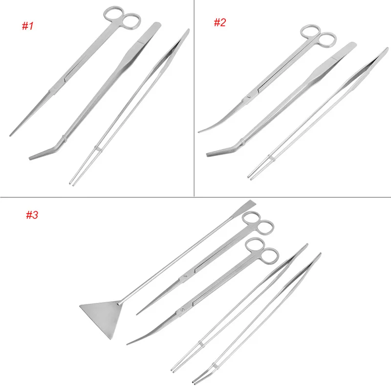 3/5 шт. аквариум коробка с инструментами, инструменты для обслуживания комплект Пинцет Ножницы для живых растений трава