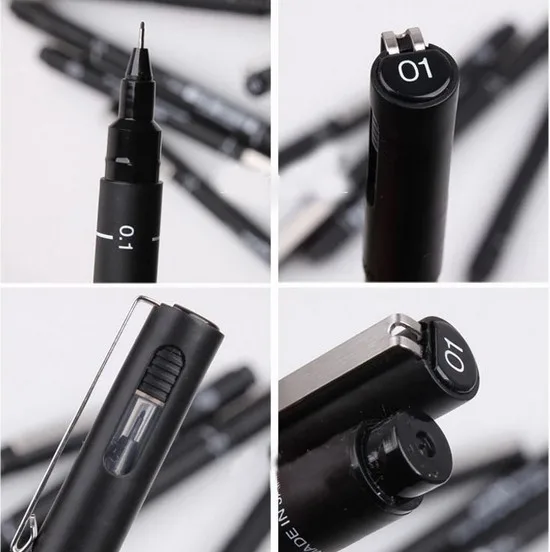 0,05~ 0,8 см ручка для рисования волоконные иглы тонкий лайнер ручка эскиз вывеска ручка для дизайнерского архитектурного художника офиса DP026
