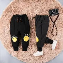 Детские зимние штаны для маленьких мальчиков и девочек Теплые большие брюки PP детские плотные штаны для девочек Дети Повседневное теплые 0 От 1 до 3 лет