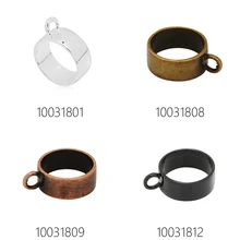 10 шт 18 мм круглый открытый обратно ободок кулон, оправа для смолы, прессованные цветочные ювелирные изделия-100318