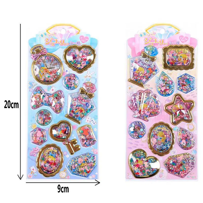 2pcs Ice Cream Bows Star Shaker Sticker Crystal Resin Jewelry Craft Decor Craft