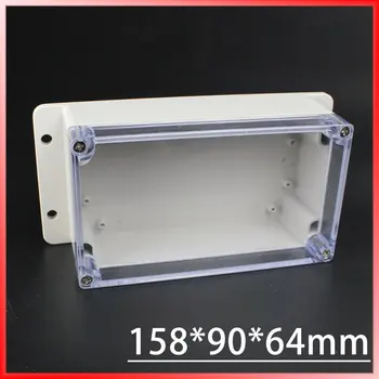 

158*90*64mm Waterproof Clear Cover Plastic Electronic Project Box Enclosure CASE free shipping