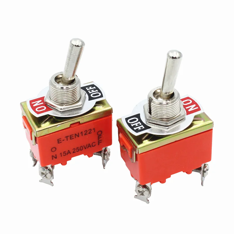 5 шт./лот 4 pin новый высококачественный 15A/250В SPST вкл. Тумблер E TEN1221|Выключатели| |