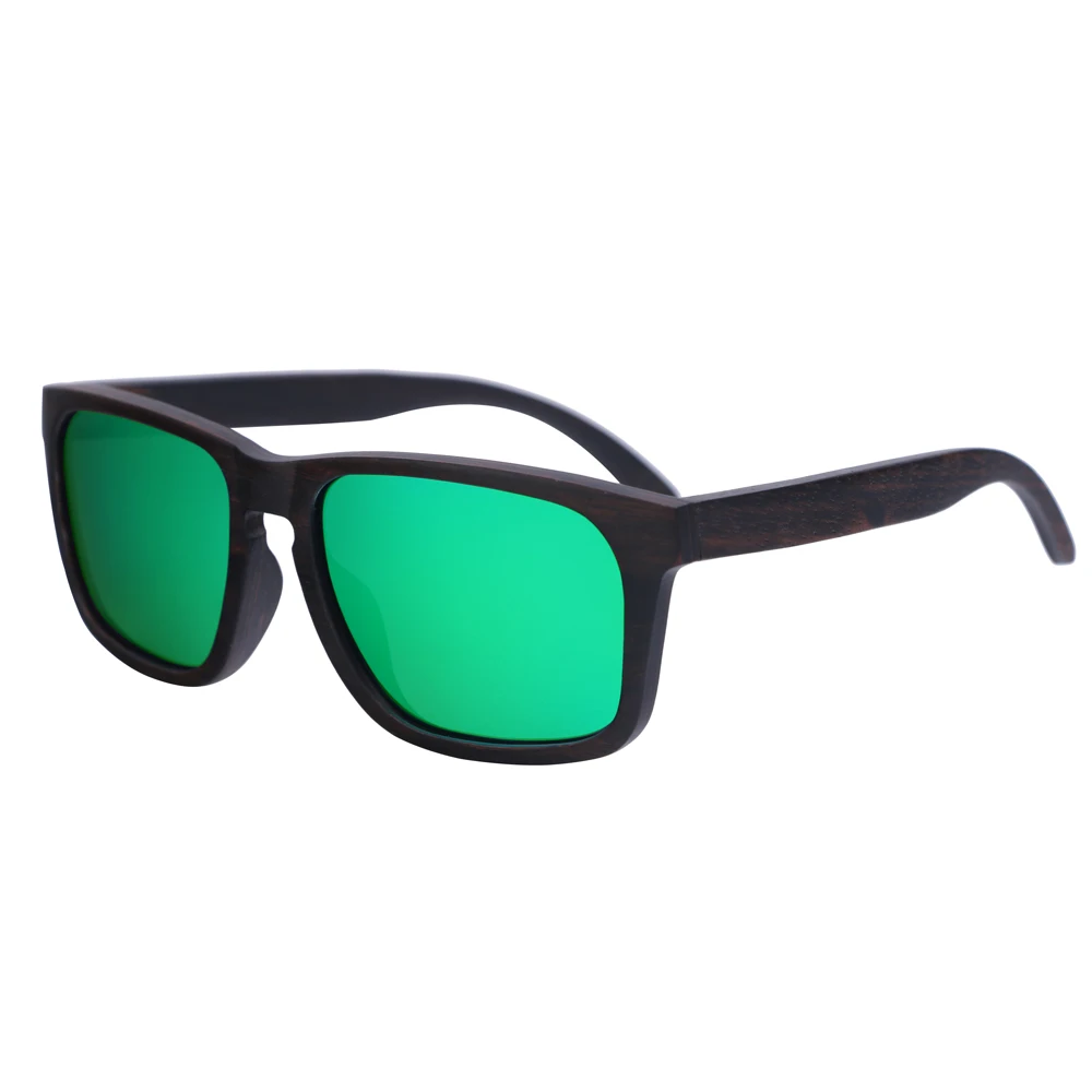 BerWer солнцезащитные очки из черного дерева с защитой от ультрафиолета мужские Поляризованные деревянные очки женские брендовые дизайнерские зеркальные очки