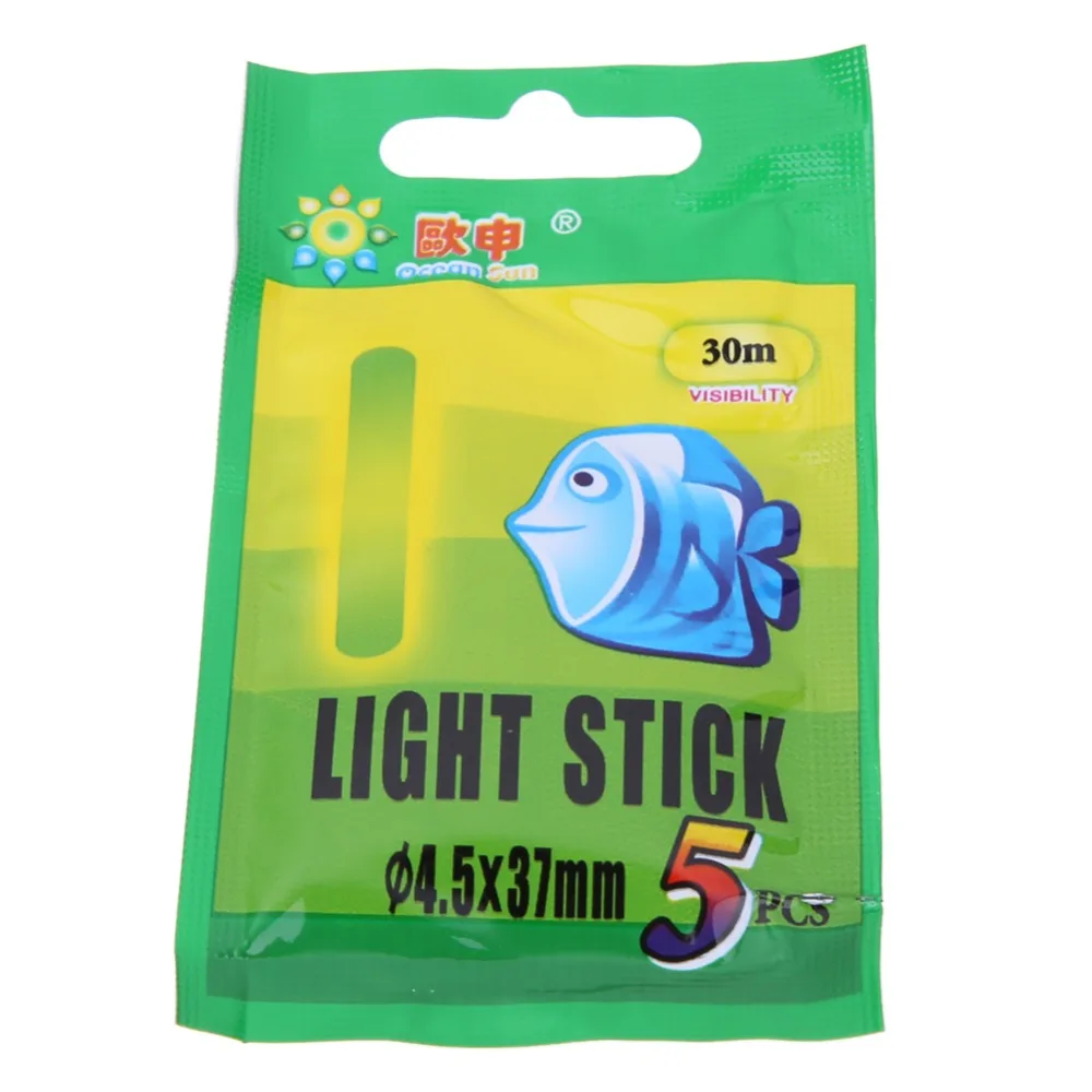 

25Pcs 4.5*37mm Night Fishing Luminous Float Fluorescent Light stick Rod Multi-Color LightsDark Glow Stick fishing tools NEW