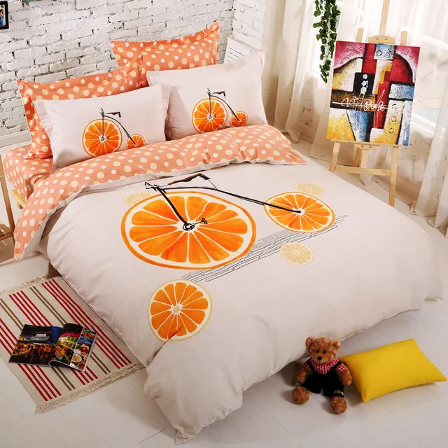 literie de luxe collections blanc et orange housses de couette