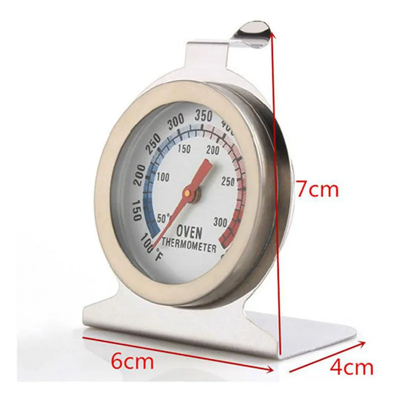 

ISHOWTIENDA 1PCS Food Meat Temperature Stand Up Dial Oven Thermometer Stainless Steel Gauge Gage Dial Kitchen Baking Supplies