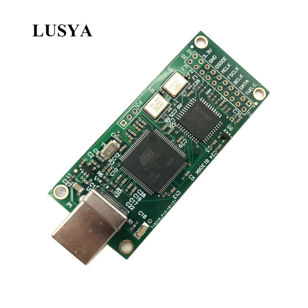 Lusya Combo 384 USB к i9s цифровой интерфейс относится к Amanero usb IIS поддержка DSD512 32 бит для AK4497 ES9038 декодеры E3-003