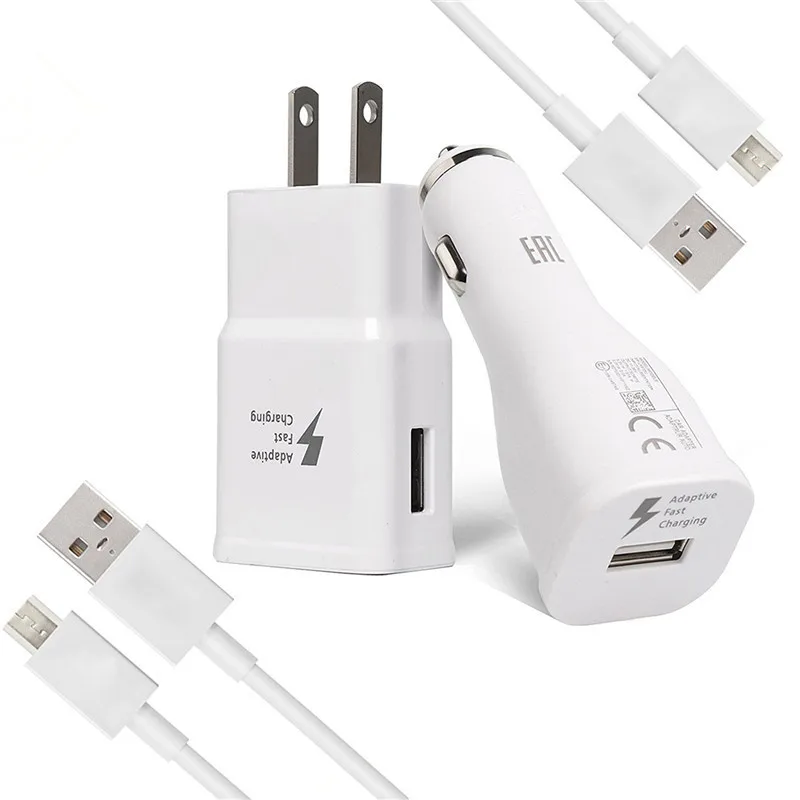 Fast Charger Kit for Samsung Galaxy S7/S7 Edge/S6/Note5/4 /S3 (Wall
