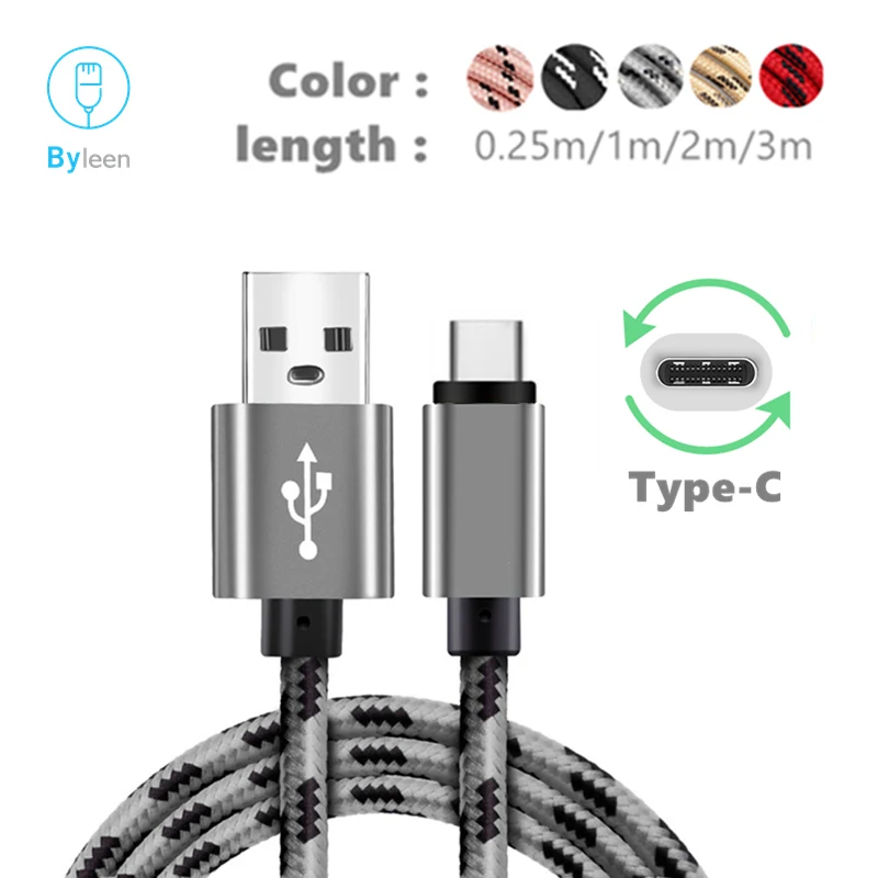 

USB charger 25CM 100CM 200CM 300CM Type C Fast Charging Cable For Huawei P30 pro Sony Xperia L2 XA2 Ultra USB C Data Sync Cable