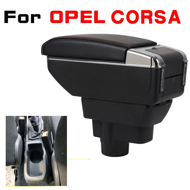 

Leather Car Armrest For OPEL CORSA Arm Rest Rotatable saga