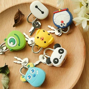 

1X Cute Cartoon Kawaii Animals Luggage Bag Metal Lock Journal Diary Book Password Lock File Holder Stationery Accessories
