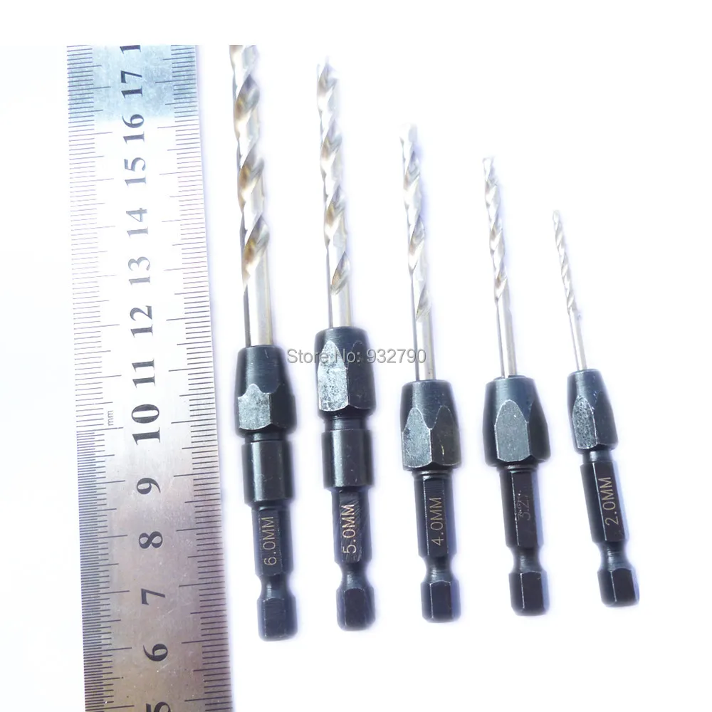 5pc Quick Change HSS6542 Drill Bit Set Hex Shank Power Tool Twist Drill Bits New.jpg