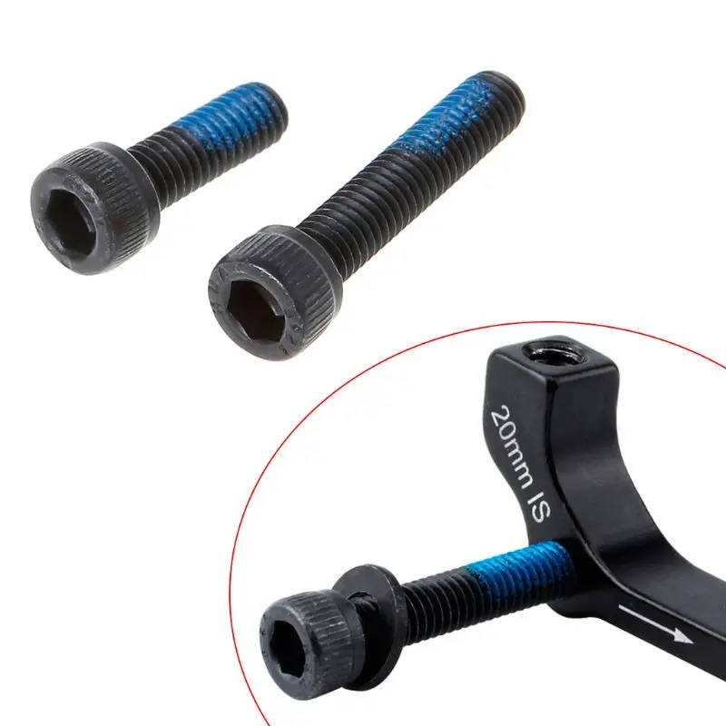 

4pcs Bicycle Screw Disc Brake Conversion Adapter Parts Accessories M6x18/M6x30 Steel With Spacer Bolt Repair Kit