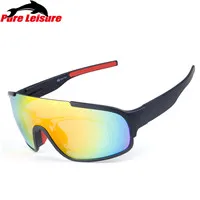 PureLeisure клип на очки для рыбалки Gafas Polarizadas Pesca для рыбалки альпинистские походные очки для бега 1 комплект 3 объектива - Цвет: BRR