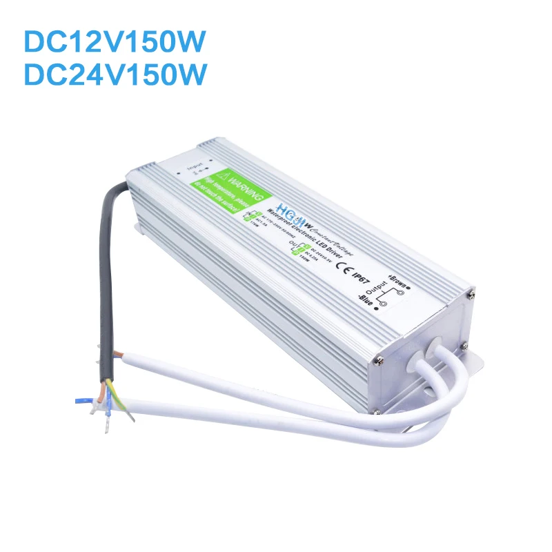 방수 IP67 LED 드라이버 Ac dc 12V/24V 10W 20W 30W 36W 45W 60W 80W 100W 120W 150W 200W 250W LED 스트립용 전원 공급 장치 조명