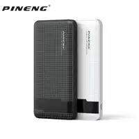 オリジナル PINENG PN-962 20000mAh 携帯電話の電源銀行ポータブルリチウムポリマーバッテリー LED インジケータ 2 USB 急速充電器 5V 3A 18 ワット