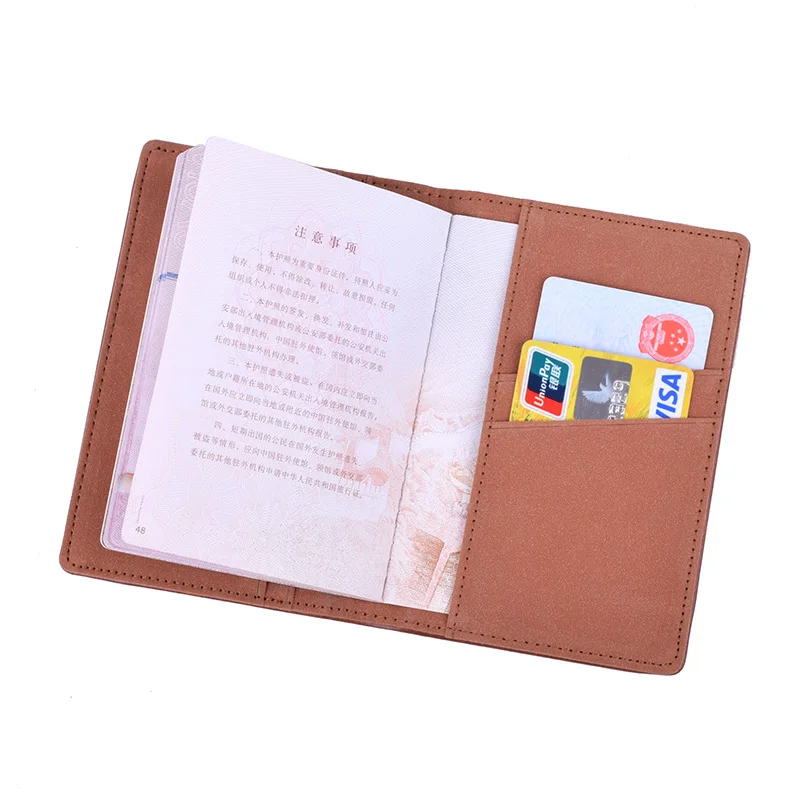 Унисекс из искусственной кожи Обложка для паспорта держатель для паспорта Бизнес кредитный ID держатель для карт для путешествий кошельки протектор Органайзер