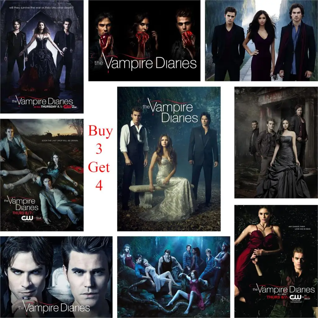 

Vampire Diaries Posters Glossy Paper Prints High Definition Home Decoration