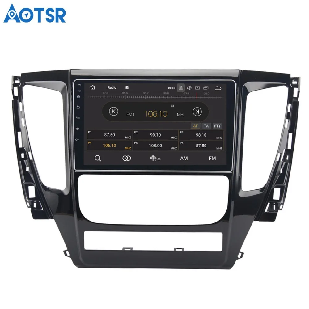 Best Aotsr Android 8.0 Car DVD Player GPS Navigation For MITSUBISHI PAJERO Sport 2016 2017 2018 unit stereo Radio Multimedia 2