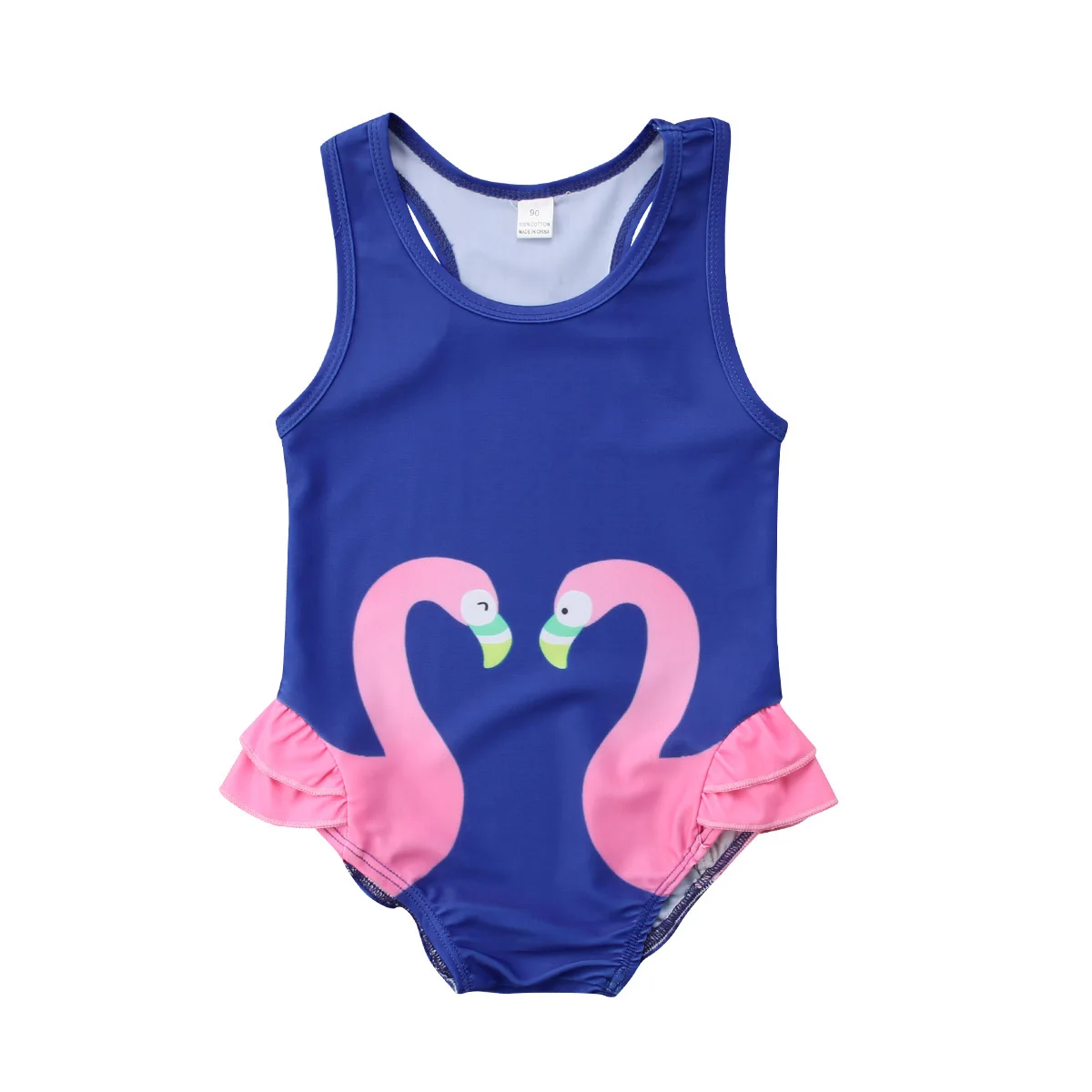 Buy Toddler Kids Baby Girls Swim Swimwear Swan Print