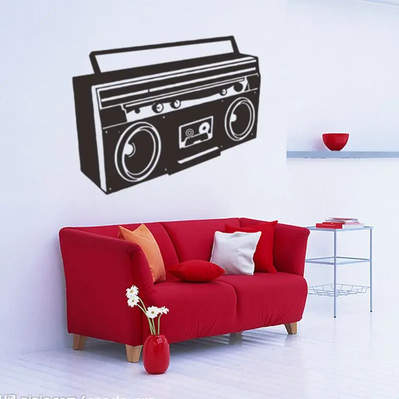 Creative Black Art Wall Stikers Living Room Bedroom Decoration Home