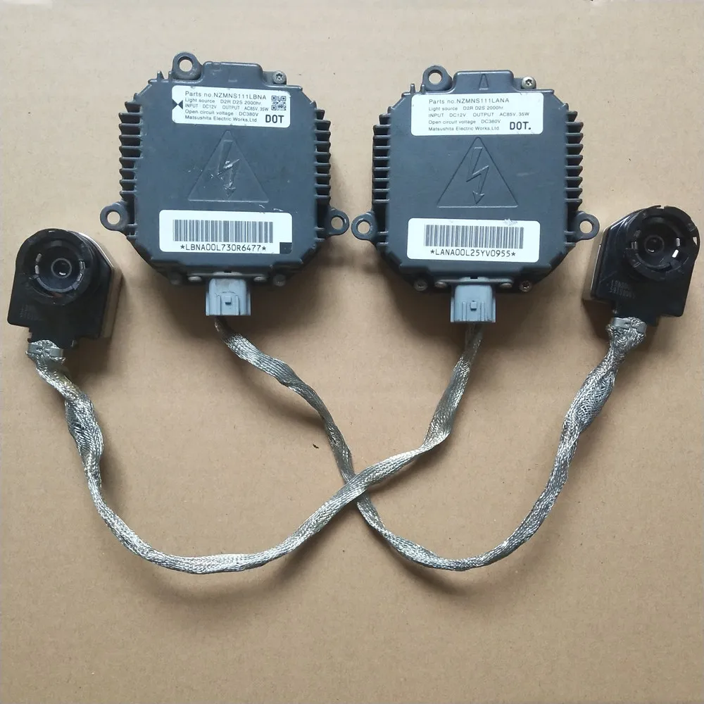 

2pc genuine Matsushita Panasonic D2S D2R HID Xenon Headlight Ballast For Nissan Infiniti Renault Honda Mazda