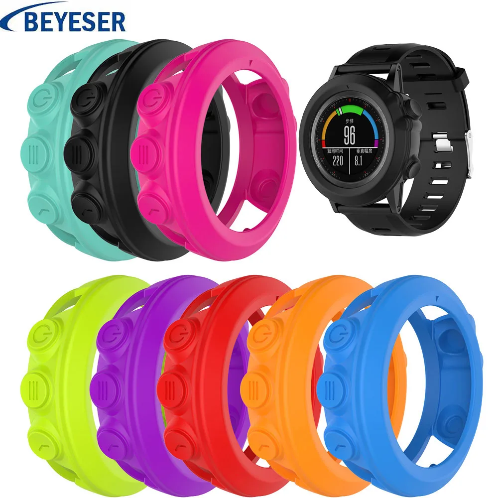 

Light-weight Smart Protector Case Silicone Skin Protective Case Cover For Garmin Fenix 3/3HR Sports Watch 8 colors