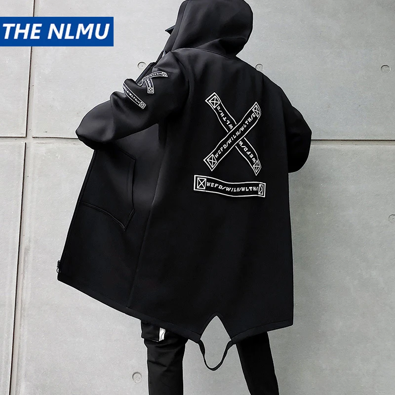 Hip Hop Jackets Men Streetwear Outerwear Coats Long Jackets Casual Men 2019 Fashion Men Windbreaker Black Navy White HW039 Hip Hop Jackets Men Streetwear Outerwear Coats Long Jackets Casual Men 2019 Fashion Men Windbreaker Black Navy White HW039