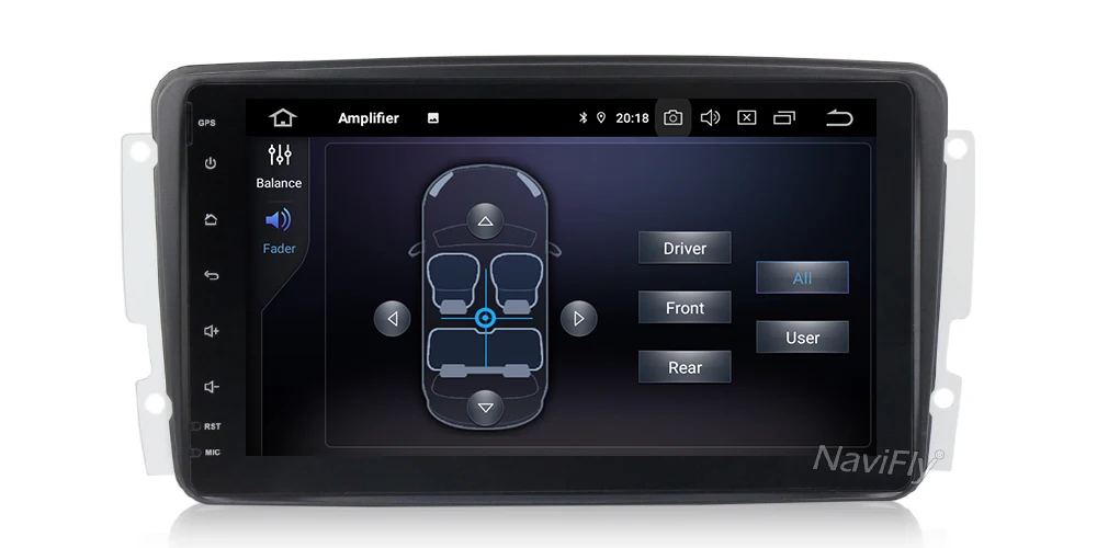 Perfect Free shipping! 8" Android 9.0 Car multimedia player For Mercedes Benz W209 W203 W168 ML W163 W463 Viano W639 Vito GPS Navigation 21