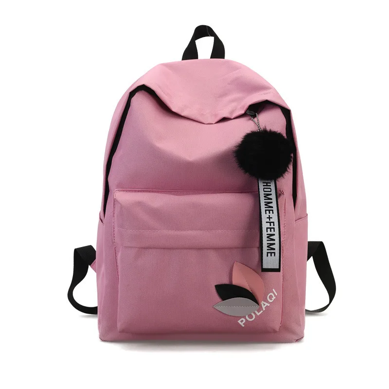 

2019 Fashion Girl School Bag Leaf Letters Teenagers Backpack Bags Nylon Children School Backpacks Kids Schoolbag Book Mochila