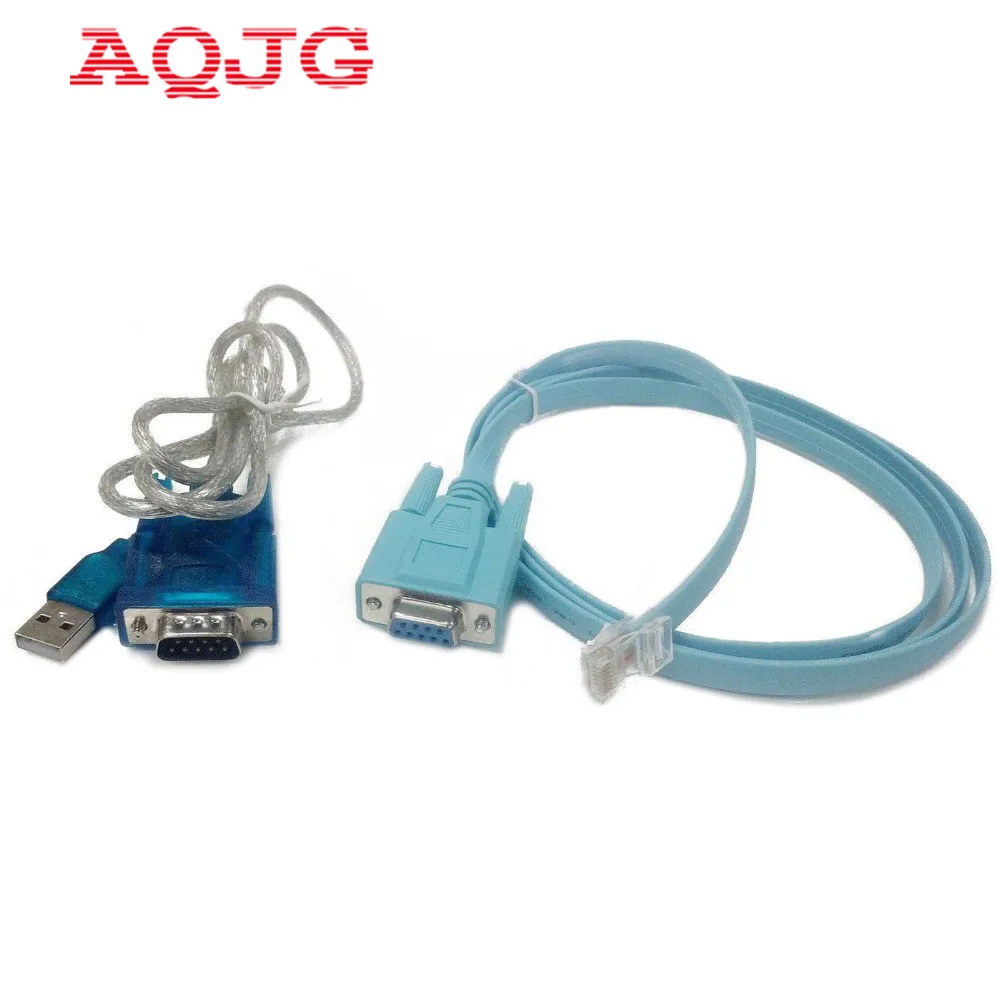 RS232 к USB DB9TO RJ45 последовательному интерфейсу с CAT5 кабель адаптера консоли для Cisc0