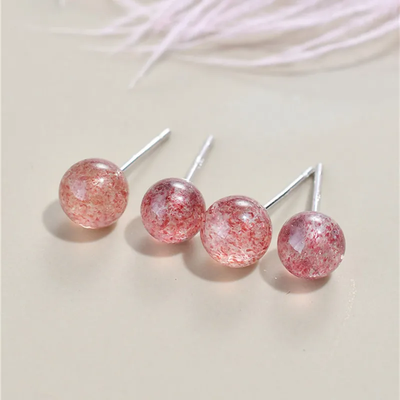 LBLS Stud Earrings Silver Opal Real 925 Sterling Silver Earrings Fashion Trendy Cystal Stone Small Earrings for Girls Kids (3)