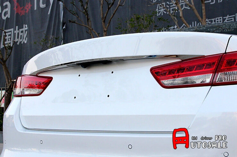 For Kia Optima K5 2016 2017 Stainless Steel Exterior Car Rear Trunk Lid