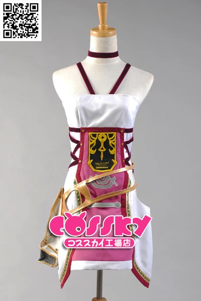 Final Fantasy Serah Women Cos Anime Party Cosplay Costume Uniform