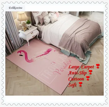 

Free Shipping Flamingo Carpet Home Area Rug Floor Mat Chambre Fille Living Room Bedroom Tapete Para Sala Alfombra Para La Sala