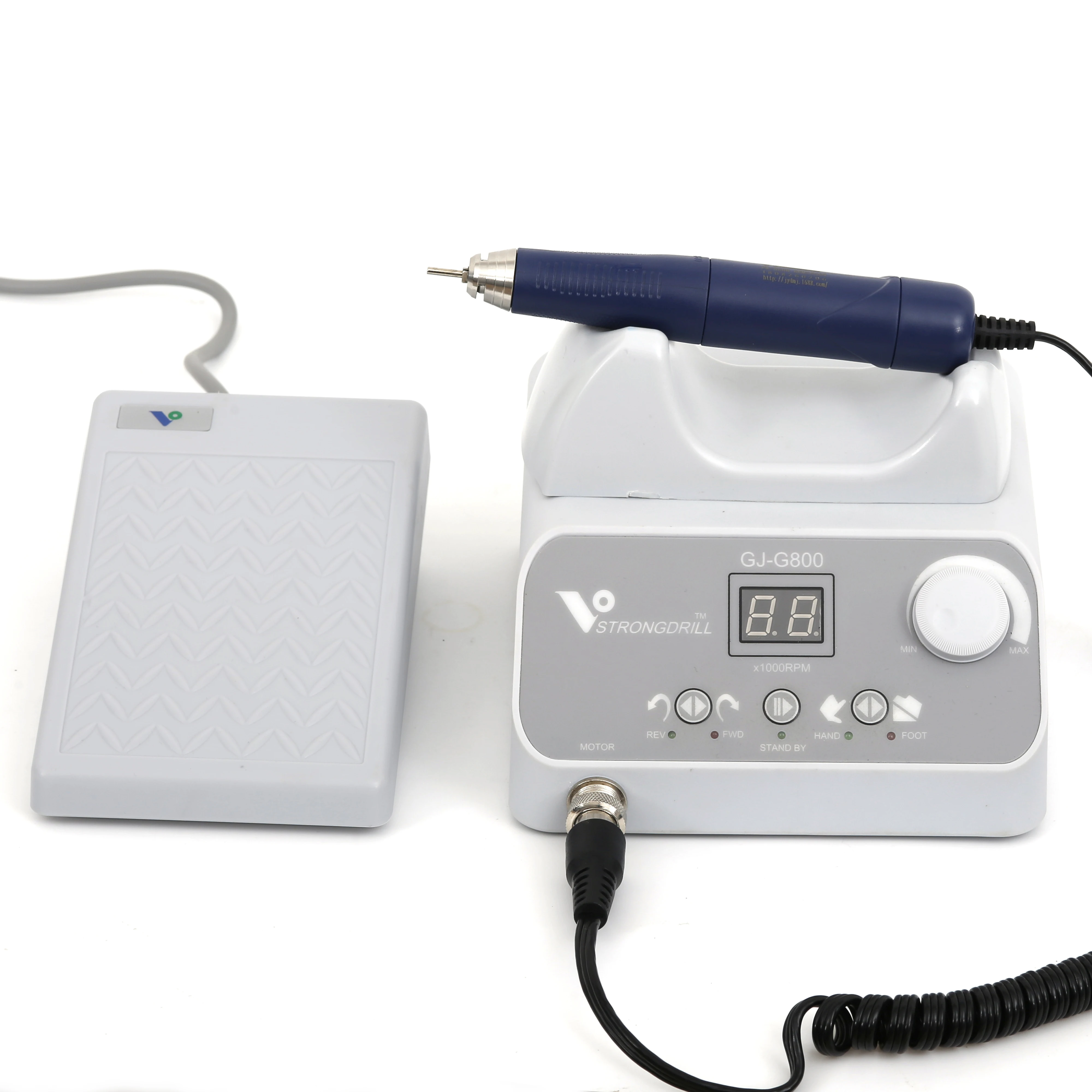 US $280.35 Professional High Speed 50000rpm Brushless Micromotor GJG800Q9 Handpiece Lower Noise Dental Lab Micromotor By Foot Pedal