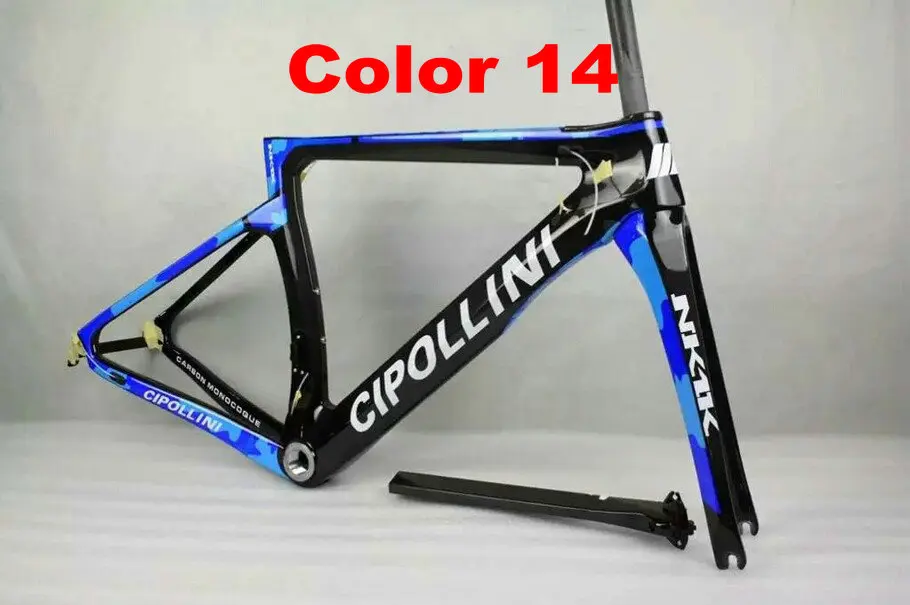 Perfect 2018 New Color Cipollini NK1K 3K or 1k T1100 Carbon Bike Frame Matte Glossy carbon fiber road bike frames blue black yellow fluo 30