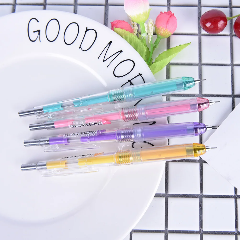 

1pc 0.7mm/0.5mm Lovely Succulent PenKorean Kawaii CuteMechanical Pencil WithEraser Mechanical Pencil Refills StationeryKids Gift