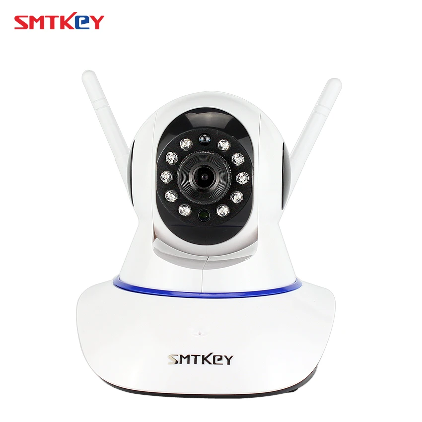 

SMTKEY Onvif 720P Wireless WiFi P/T IP Camera Wireless Baby Monitor PTZ P2P Camera SD Card Record Audio Video