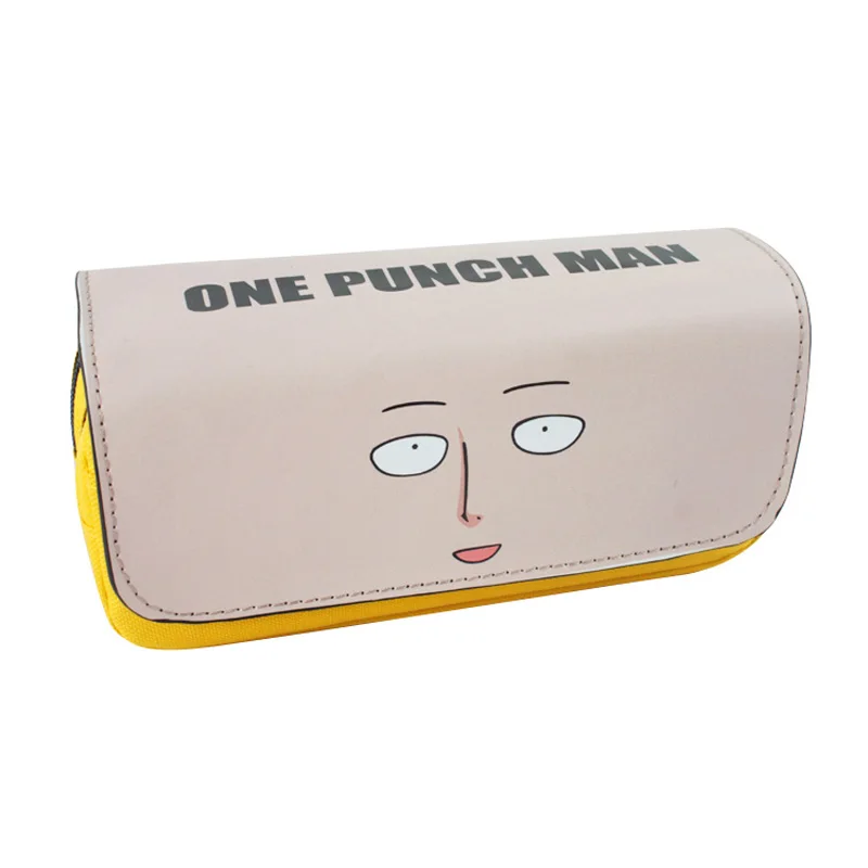 

3 Styles Anime One Punch Man Colorful Cosmetic Cases Saitama Cartoon Student Pencil Holder Bag for Gift