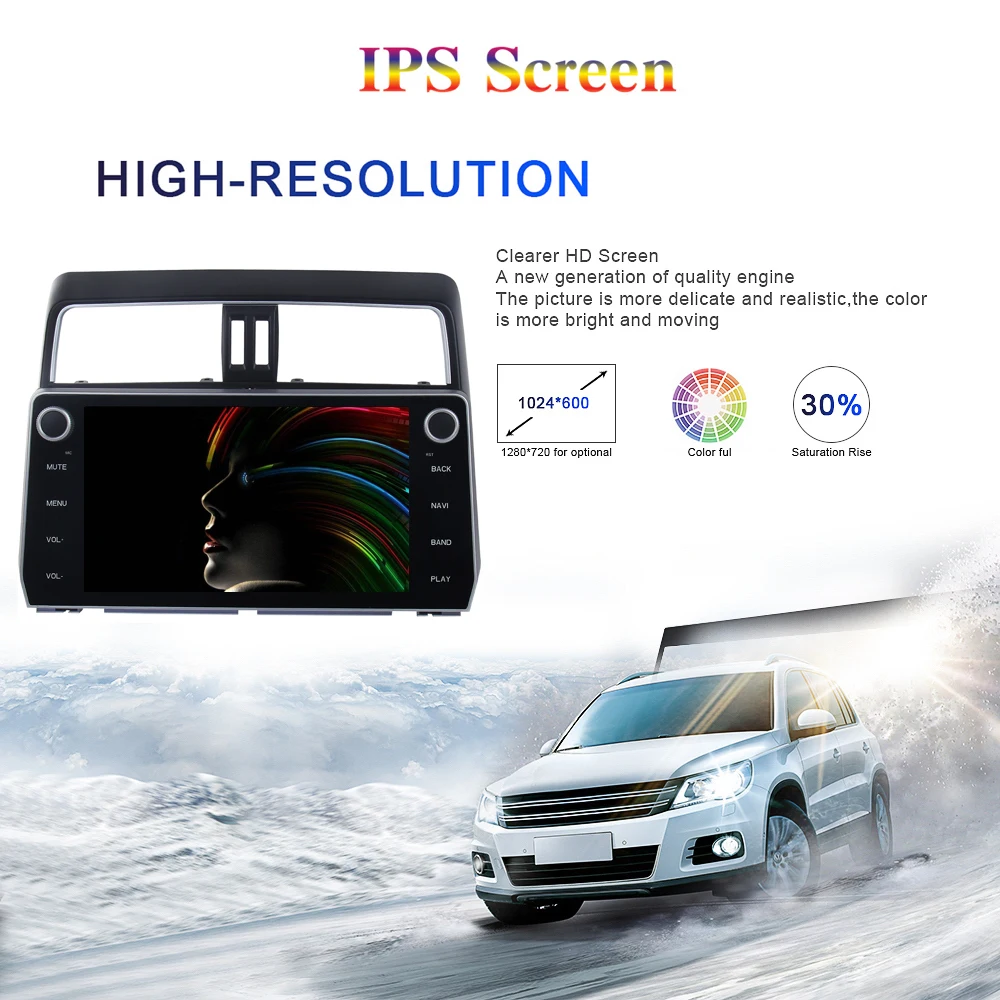 Perfect Android 9.0 Car Radio 2 Din GPS Navi for Toyota prado 2018 2019 canbus PX6 DSP IPS HDMI output 4Gb+64Gb RDS WIFI RDS USB carplay 4
