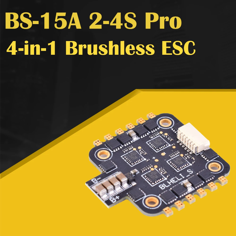 BS-15A 2-4S Pro 4-in-1 Brushless ESC BLHELI_S Dshot600 20*20MM F3 F4 Fly Tower For FPV Racing Drone Parts | Игрушки и хобби